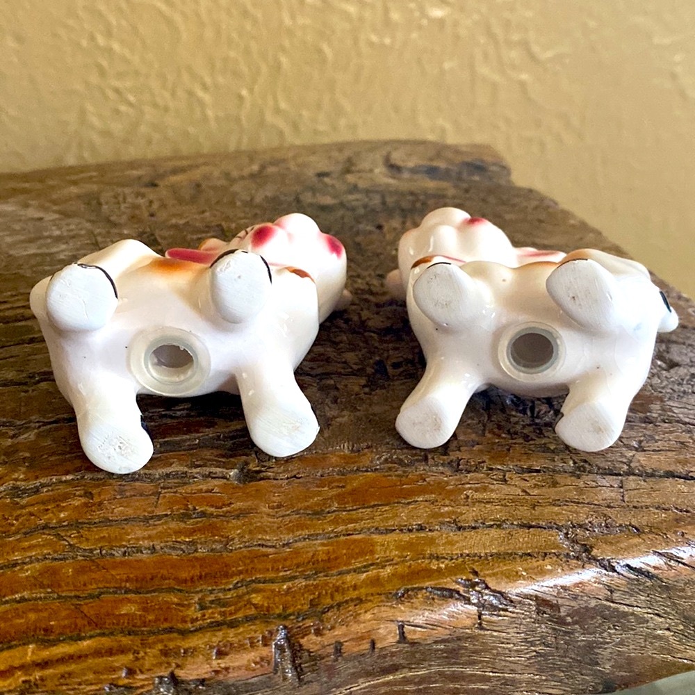 🐂Vintage🐂Cow Creamer & Salt & Pepper Shaker Set - Picture 10 of 11